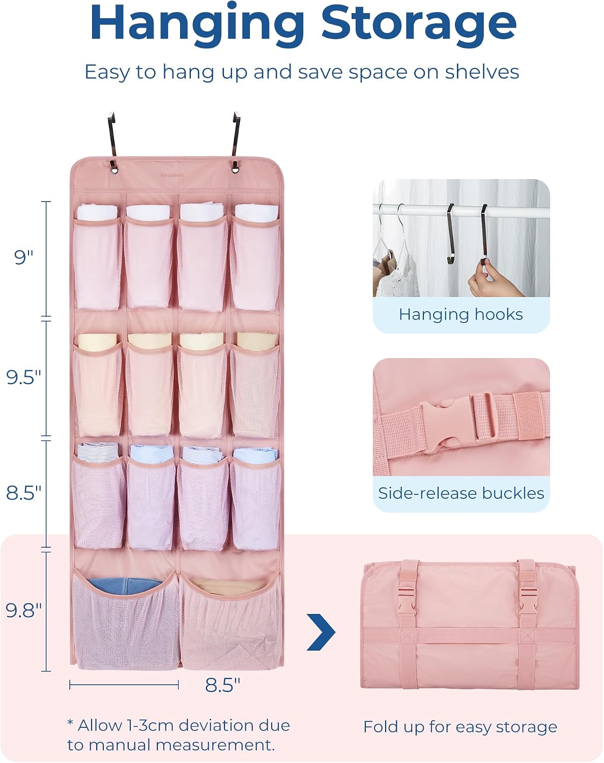 Hanging Compression Packing Cubes 6 Set Cruise Travel Essentials
