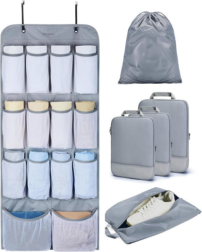 Hanging Compression Packing Cubes 6 Set Cruise Travel Essentials