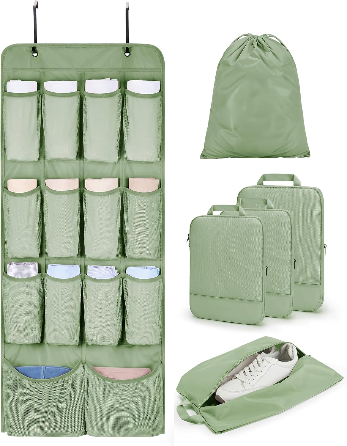 Hanging Compression Packing Cubes 6 Set Cruise Travel Essentials