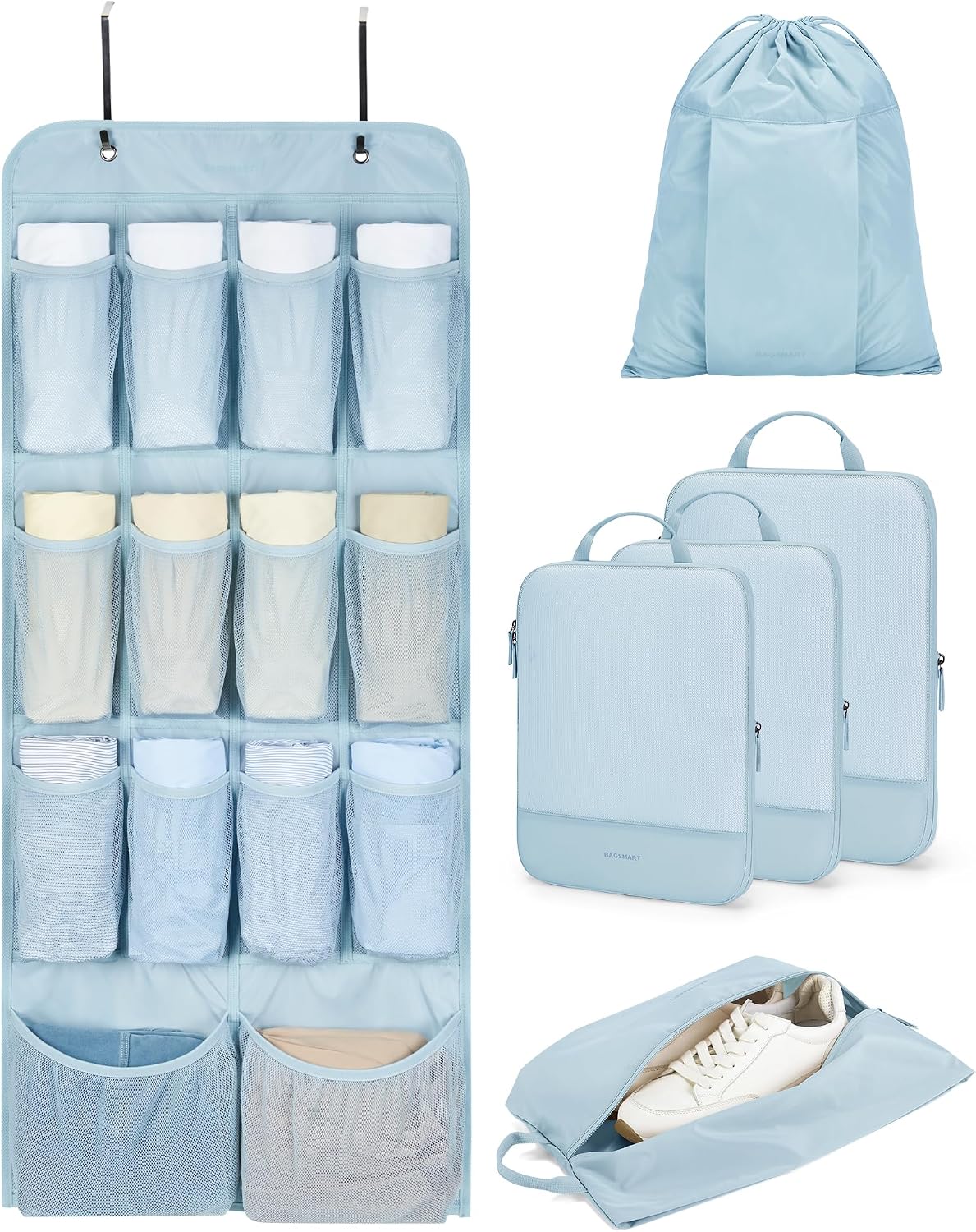 Hanging Compression Packing Cubes 6 Set Cruise Travel Essentials
