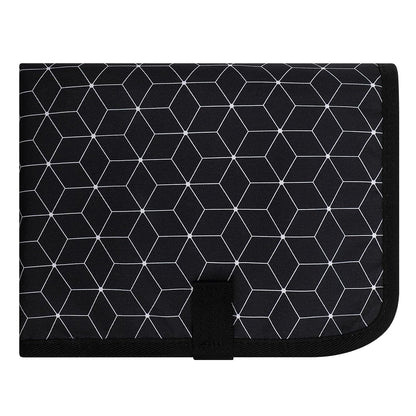 Portable Diaper Changing Pad, Waterproof Baby Changing Mat, Foldable Portable Travel Changing Pads for Baby, Black
