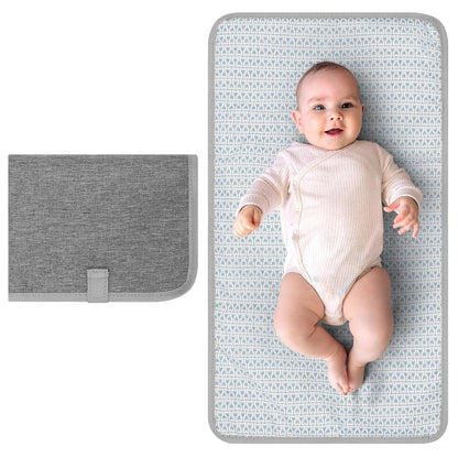 Portable Diaper Changing Pad, Waterproof Baby Changing Mat, Foldable Portable Travel Changing Pads for Baby, Black