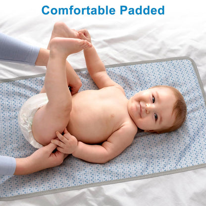Portable Diaper Changing Pad, Waterproof Baby Changing Mat, Foldable Portable Travel Changing Pads for Baby, Black