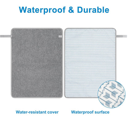 Portable Diaper Changing Pad, Waterproof Baby Changing Mat, Foldable Portable Travel Changing Pads for Baby, Black