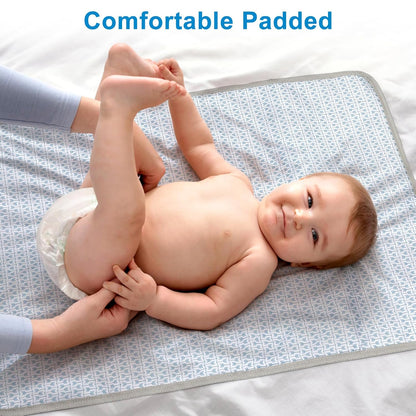 Portable Diaper Changing Pad, Waterproof Baby Changing Mat, Foldable Portable Travel Changing Pads for Baby, Black