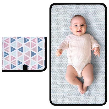 Portable Diaper Changing Pad, Waterproof Baby Changing Mat, Foldable Portable Travel Changing Pads for Baby, Black