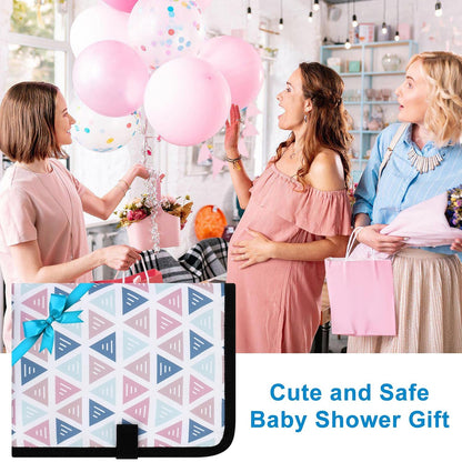 Portable Diaper Changing Pad, Waterproof Baby Changing Mat, Foldable Portable Travel Changing Pads for Baby, Black