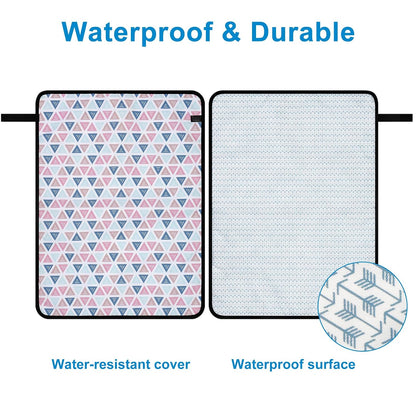 Portable Diaper Changing Pad, Waterproof Baby Changing Mat, Foldable Portable Travel Changing Pads for Baby, Black