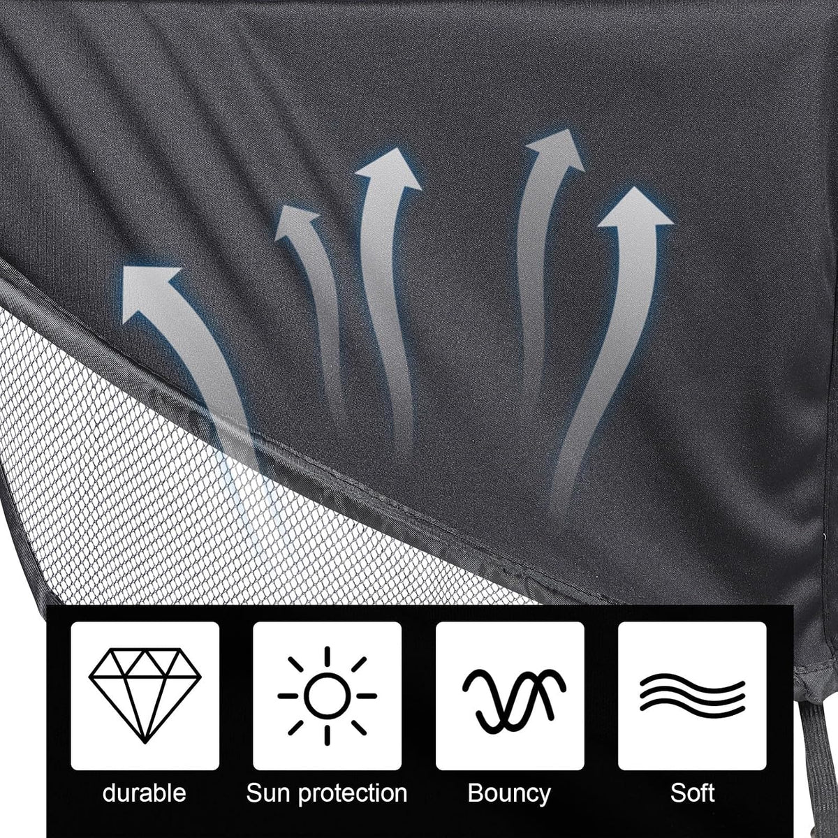 Stroller Sun Shade Universal UV Canopy Extension Mesh Visor Black