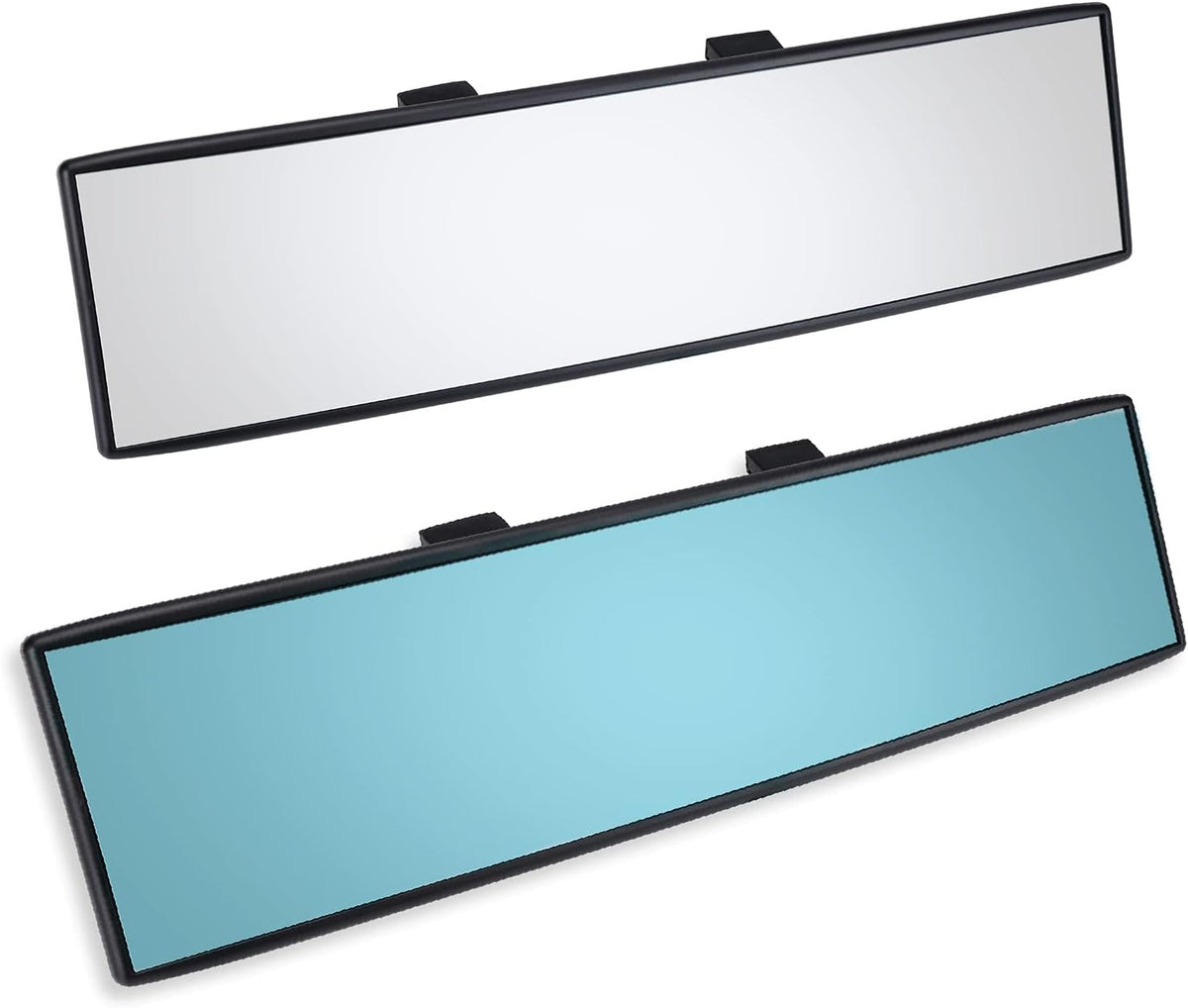 Verivue Universal Panoramic 12-Inch Rear View Mirror, Anti-Glare Wide Angle Car Mirror, Rearview Mirrors Accessory for Baby Rear-Facing, Tint flat Mirrors for Cars and SUVs.