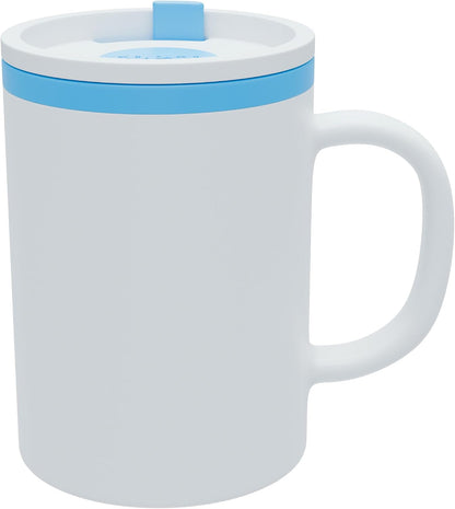 Desk Mug 16 oz - Durable BPA-Free, Double-Wall Insulation for Hot & Cold Drinks, Microwave & Dishwasher Safe, Ideal for Office, Home, Travel - Spill-Resistant Reusable Mug (Teal)