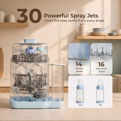 Baby Bottle Washer 50,000Pa All-in-One Sterilizer & Dryer