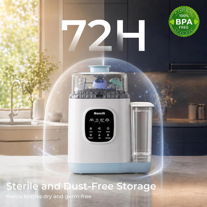 Baby Bottle Washer 50,000Pa All-in-One Sterilizer & Dryer