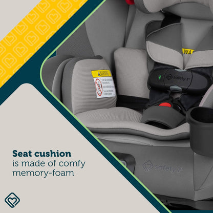 EverSlim 4-in-1 Convertible Car Seat, SecureTech Chest Clip, Ultra-Slim, 4-Mode Infant to Booster, Baby Car Seat, 5-100 lbs, Memory Foam, Office Space