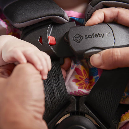 EverSlim 4-in-1 Convertible Car Seat, SecureTech Chest Clip, Ultra-Slim, 4-Mode Infant to Booster, Baby Car Seat, 5-100 lbs, Memory Foam, Office Space