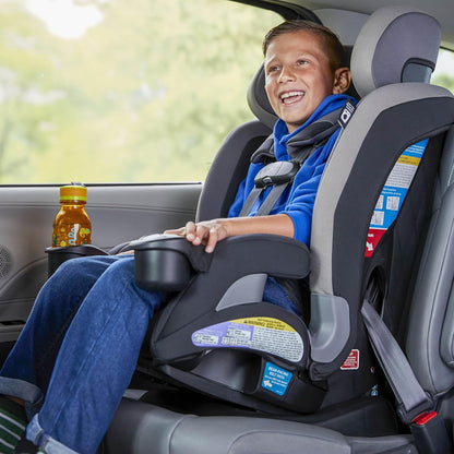 EverSlim 4-in-1 Convertible Car Seat, SecureTech Chest Clip, Ultra-Slim, 4-Mode Infant to Booster, Baby Car Seat, 5-100 lbs, Memory Foam, Office Space