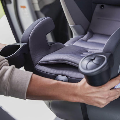 EverSlim 4-in-1 Convertible Car Seat, SecureTech Chest Clip, Ultra-Slim, 4-Mode Infant to Booster, Baby Car Seat, 5-100 lbs, Memory Foam, Office Space