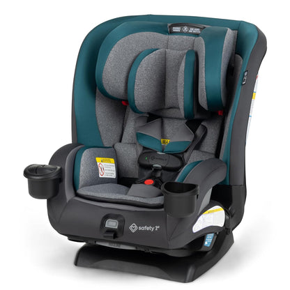 EverSlim 4-in-1 Convertible Car Seat, SecureTech Chest Clip, Ultra-Slim, 4-Mode Infant to Booster, Baby Car Seat, 5-100 lbs, Memory Foam, Office Space