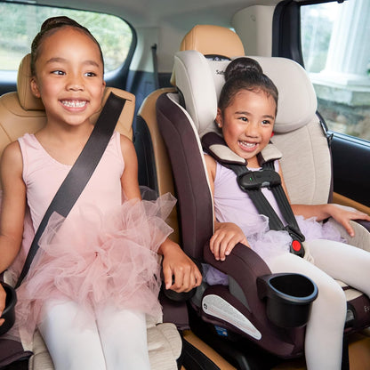 EverSlim 4-in-1 Convertible Car Seat, SecureTech Chest Clip, Ultra-Slim, 4-Mode Infant to Booster, Baby Car Seat, 5-100 lbs, Memory Foam, Office Space