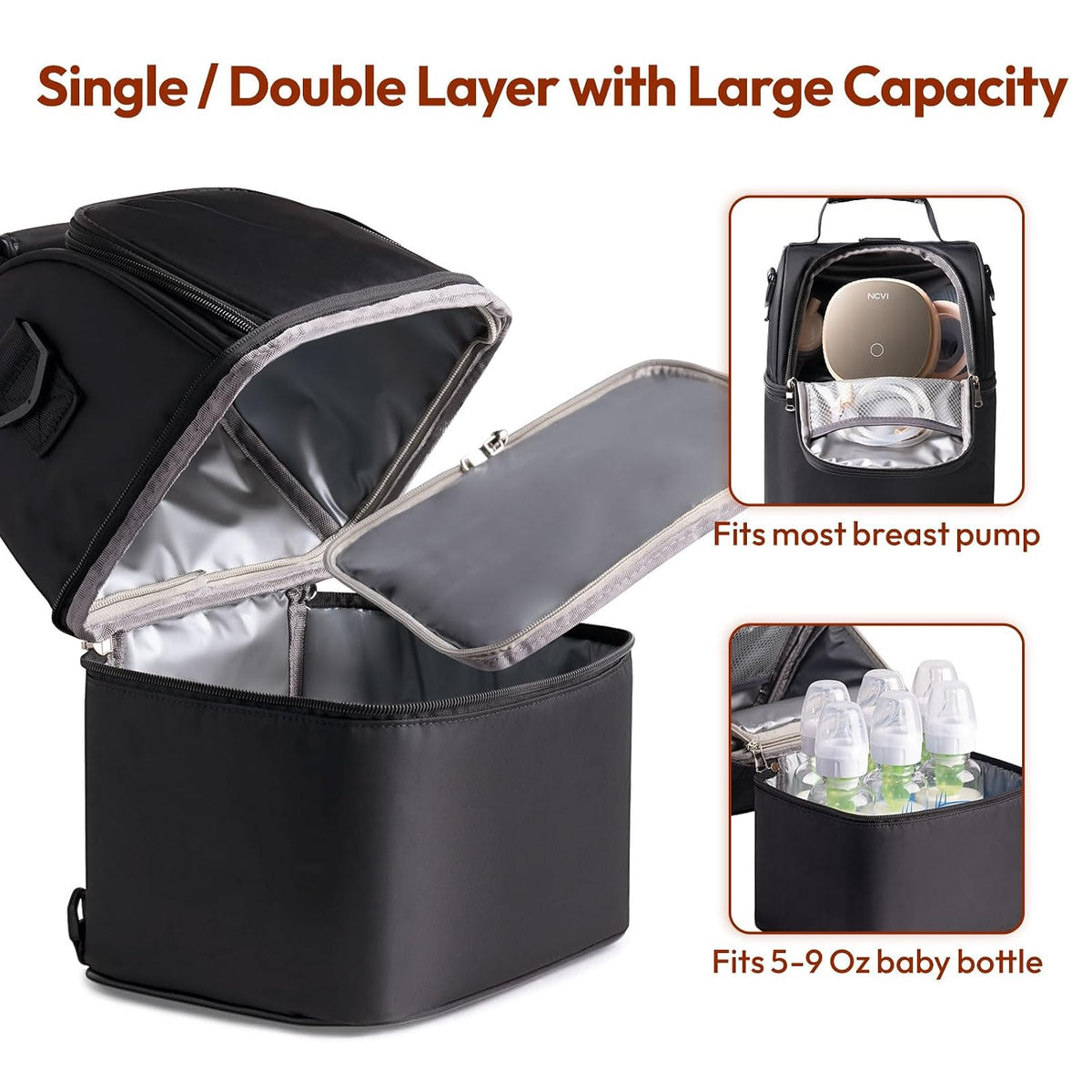 Breastmilk Cooler Bag (Stripe)
