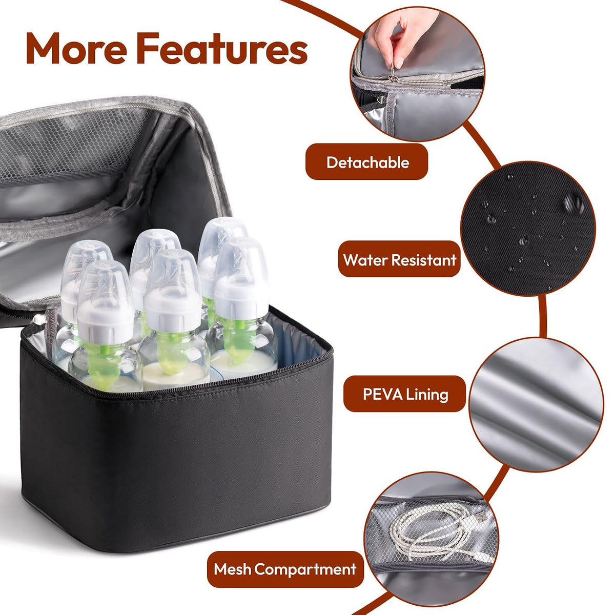 Breastmilk Cooler Bag (Stripe)