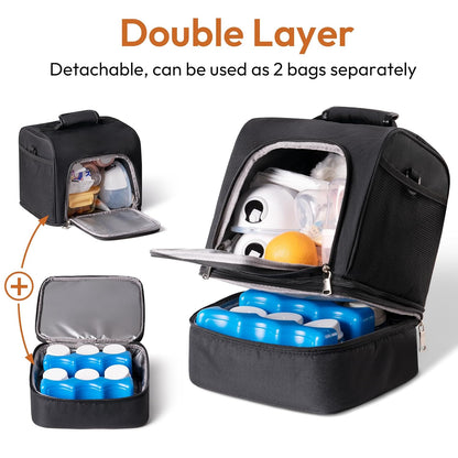 Breastmilk Cooler Bag (Stripe)