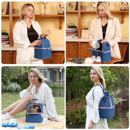 Breastmilk Cooler Bag (Stripe)