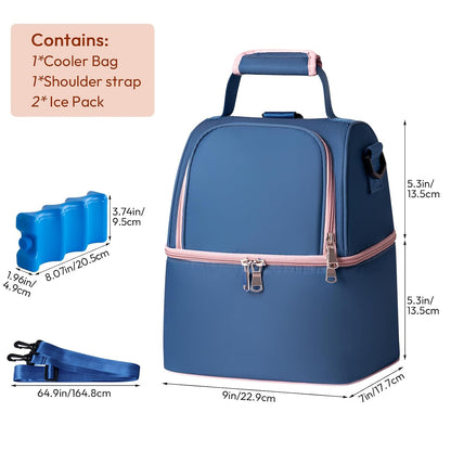 Breastmilk Cooler Bag (Stripe)