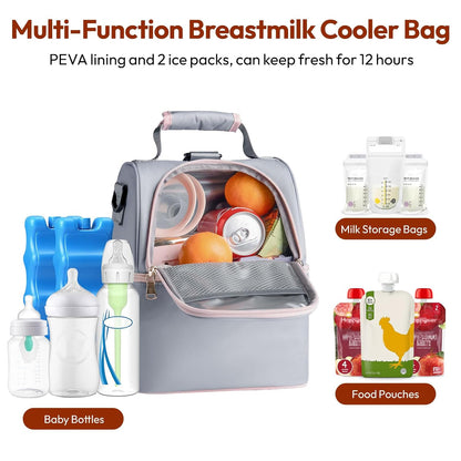 Breastmilk Cooler Bag (Stripe)