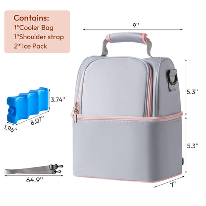 Breastmilk Cooler Bag (Stripe)