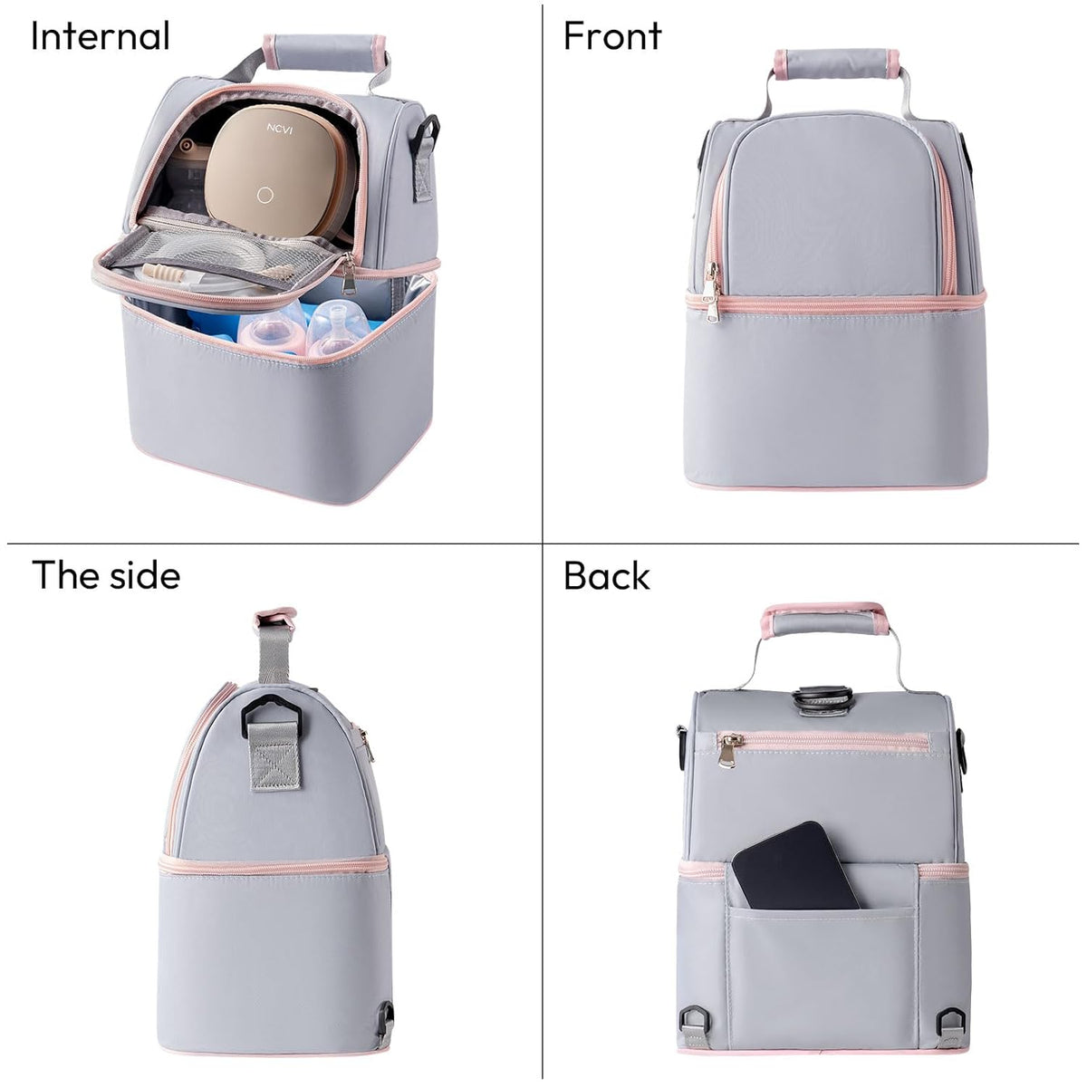 Breastmilk Cooler Bag (Stripe)
