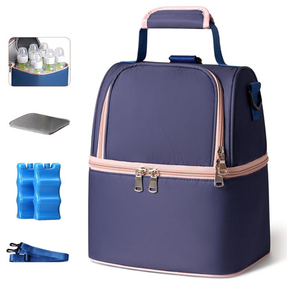 Breastmilk Cooler Bag (Stripe)