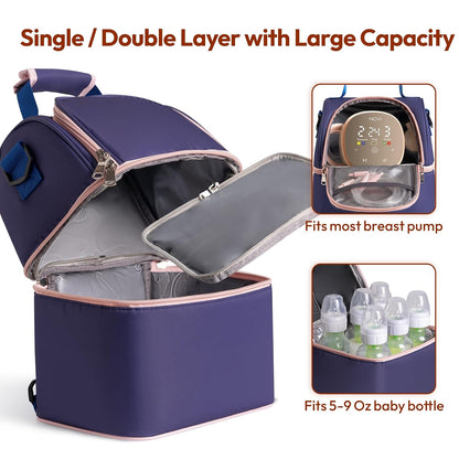 Breastmilk Cooler Bag (Stripe)