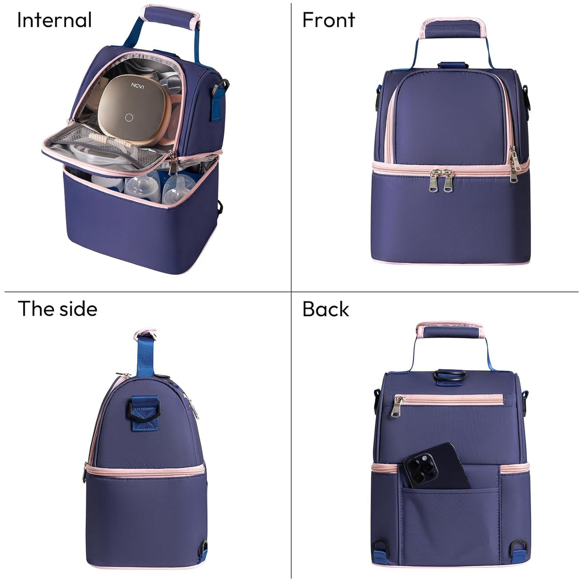 Breastmilk Cooler Bag (Stripe)