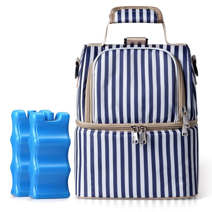 Breastmilk Cooler Bag (Stripe)
