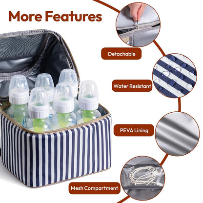 Breastmilk Cooler Bag (Stripe)
