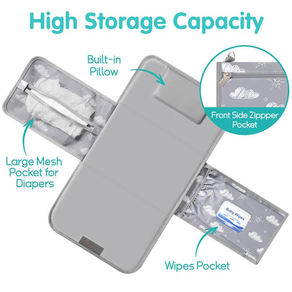 Portable Diaper Changing Pad, Foldable Travel Changing Mat
