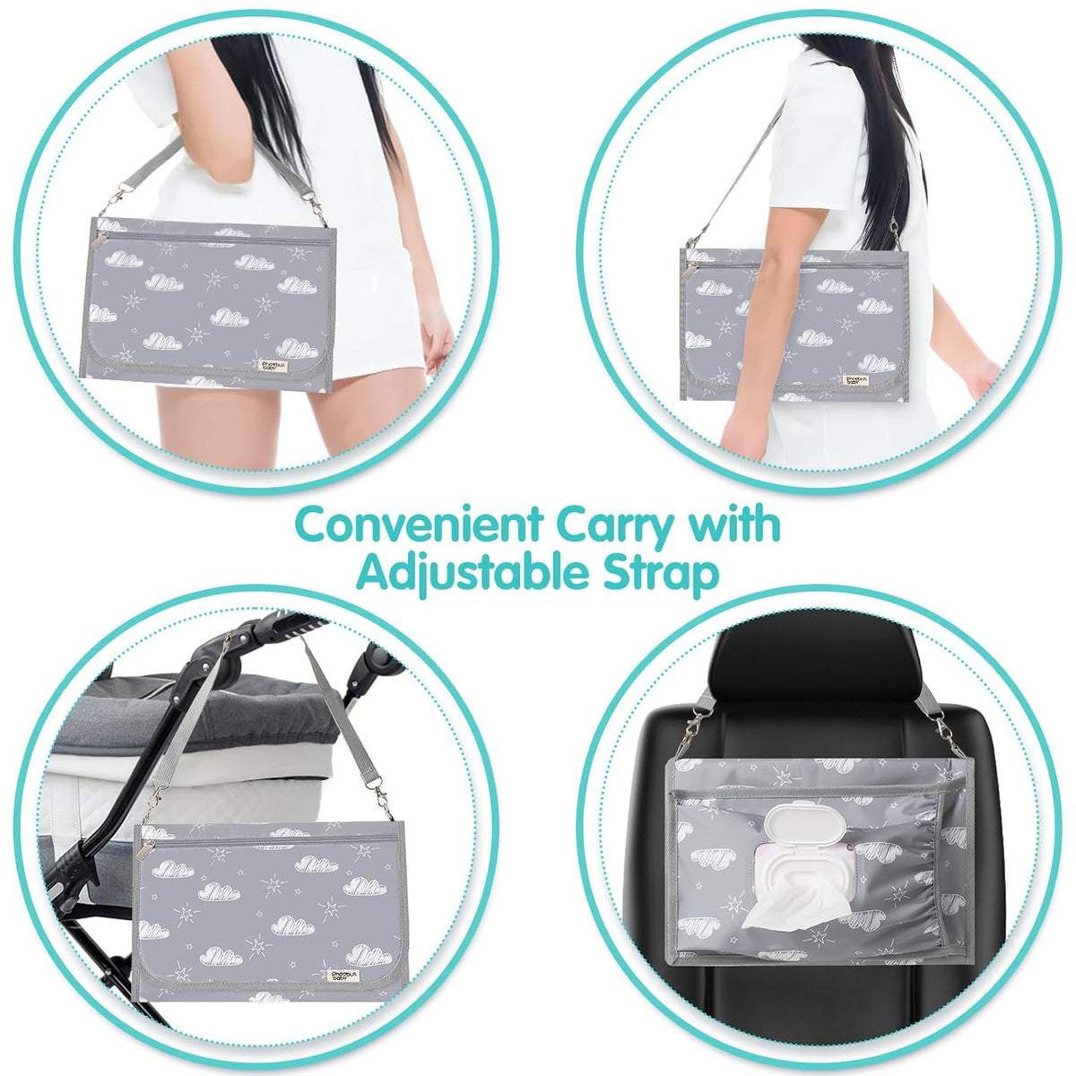 Portable Diaper Changing Pad, Foldable Travel Changing Mat