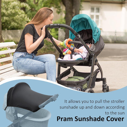 Stroller Shade Extender Adjustable Foldable UV Protection