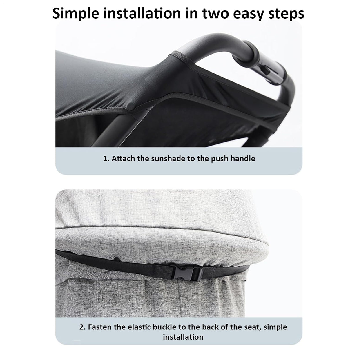 Stroller Shade Extender Adjustable Foldable UV Protection