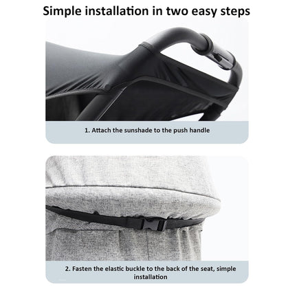 Stroller Shade Extender Adjustable Foldable UV Protection