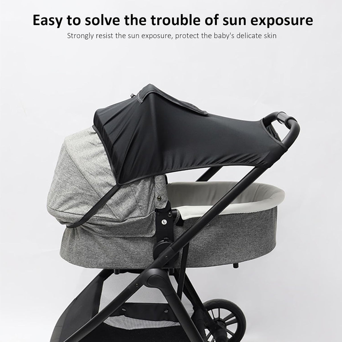 Stroller Shade Extender Adjustable Foldable UV Protection