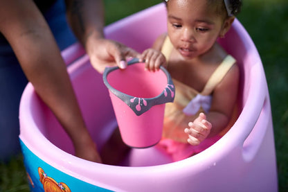 Baby Bath Rinse Cup with Soft Silicone Edge - Tear Free Shampoo Rinser for Babies, Toddlers, Kids - 27 oz Large Capacity Waterfall Pourer, Easy Grip Handle, BPA Free, Made in USA