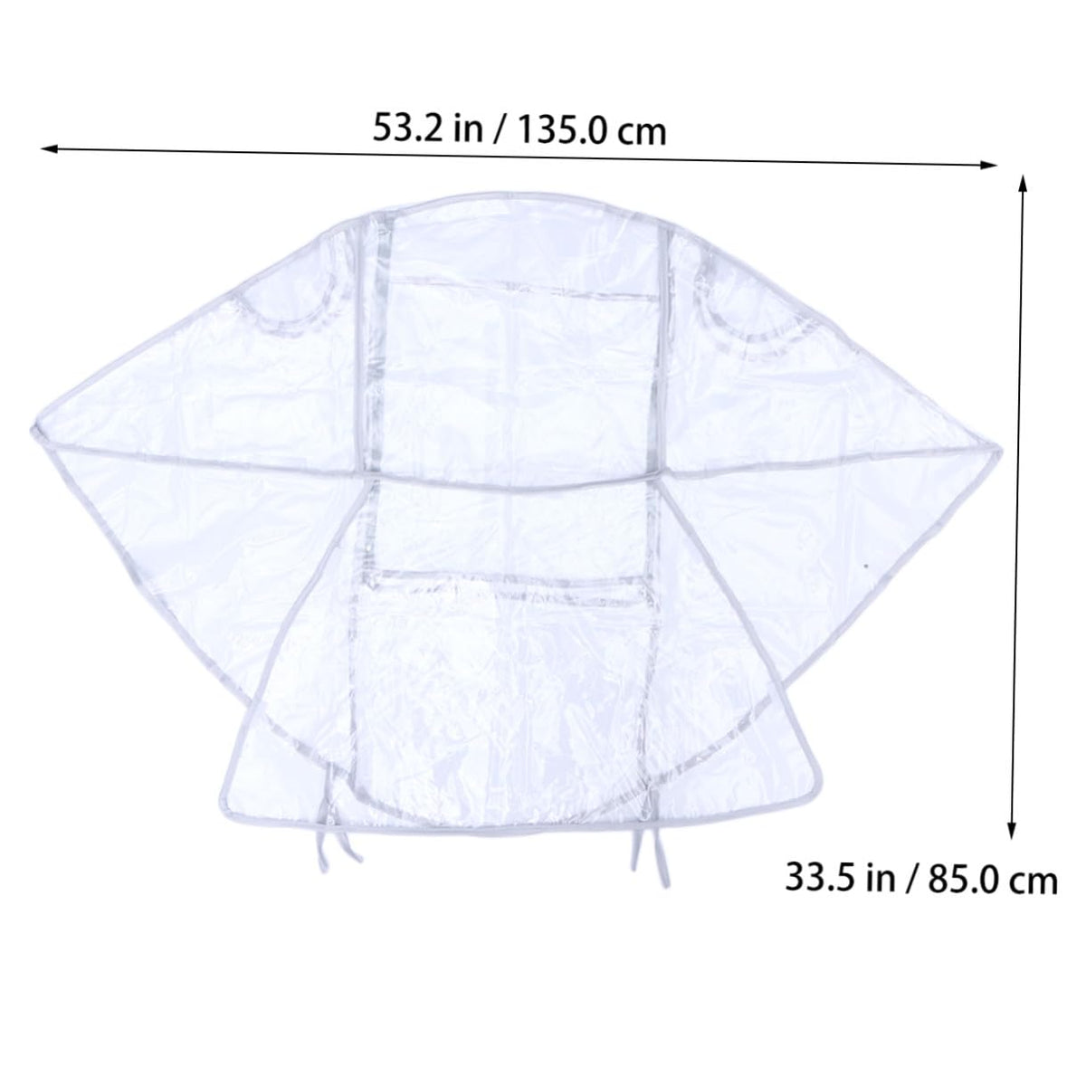 Stroller Rain Cover Rain Cover Universal Eva Waterproof Windproof Protective Shield Short Zipper Window Stroller Accessory for Outdoor Use