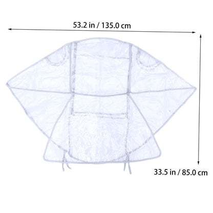Stroller Rain Cover Rain Cover Universal Eva Waterproof Windproof Protective Shield Short Zipper Window Stroller Accessory for Outdoor Use