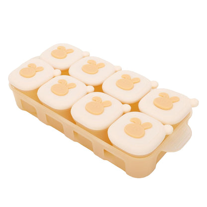 Infant Food Freezer Tray Silicone, 8 Pack 40ml Reusable Food Storage Containers with Lid, BPAFree Homemade Puree Ice Cube Mold for Freezing, Leakproof Portion Control Tray