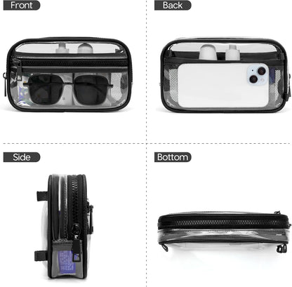 Wristlet wallets for Women RFID crossbody bags with 4 Zippers