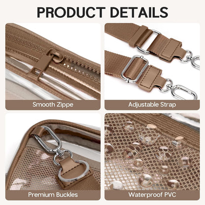 Wristlet wallets for Women RFID crossbody bags with 4 Zippers