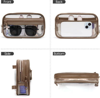 Wristlet wallets for Women RFID crossbody bags with 4 Zippers