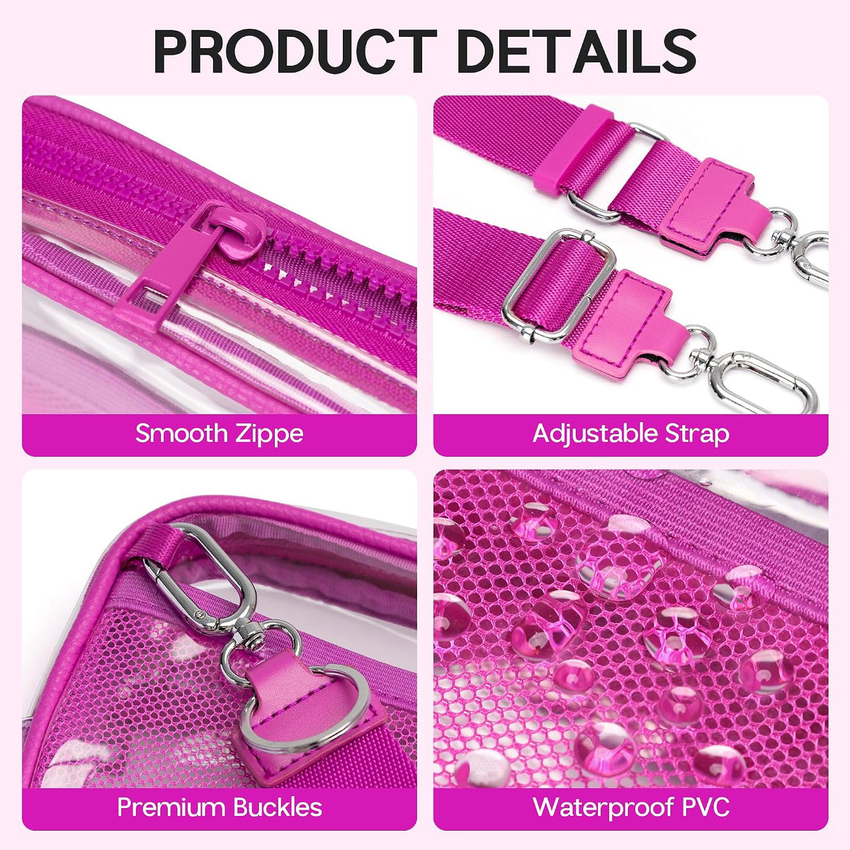 Wristlet wallets for Women RFID crossbody bags with 4 Zippers